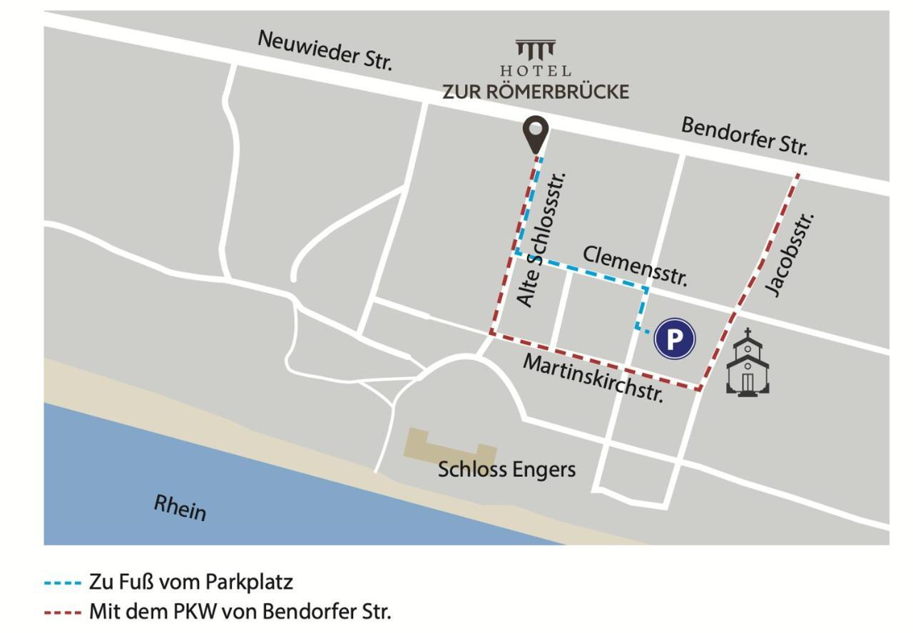 Hotel Zur Roemerbruecke Neuwied Bagian luar foto